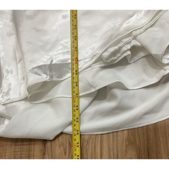 NWT Lavetir White One Shoulder Bridesmaid Wedding Dress Small - Picture 14 of 15